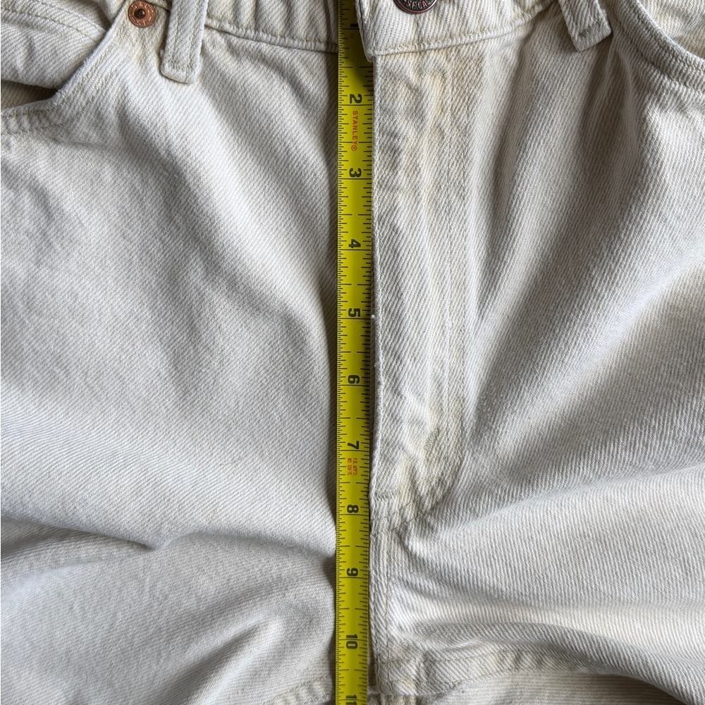 Vintage c. 1991 Levi’s 517 Made in USA Off-White Ecru Bootcut Jeans W32 L30 - Picture 7 of 8
